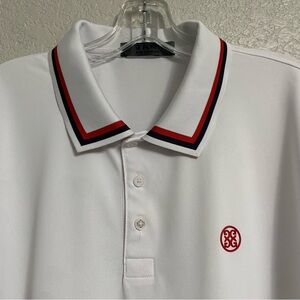 G/Fore Golf Shirt Polo Mens L Performance Castle Pines Golf Club Preppy Resort